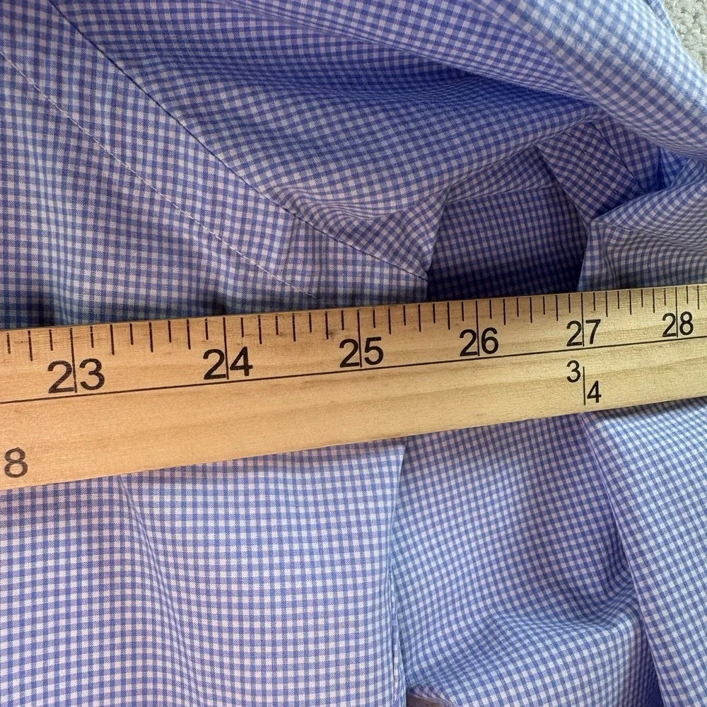 Polo Ralph Lauren Blue Check Long Sleeve Mens Shirt Button Down  Sz XL
